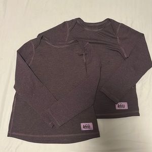 Two REI Base Layer Tops